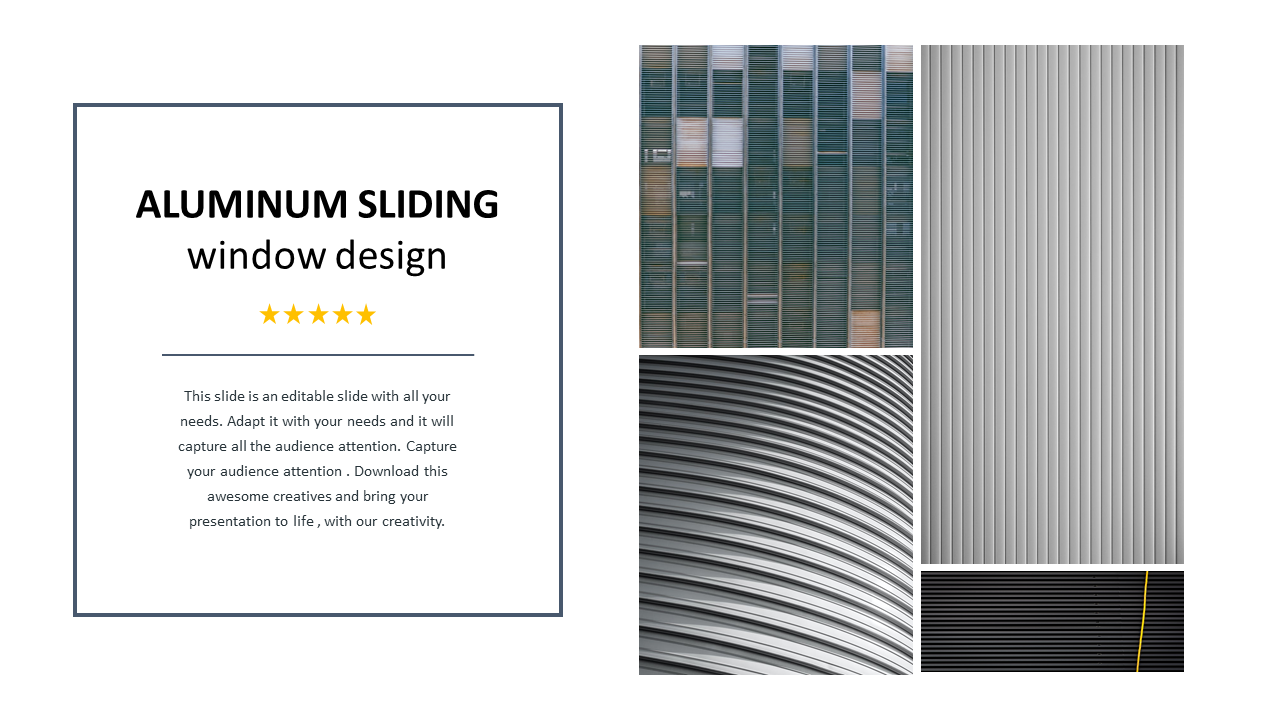 aluminum sliding window design